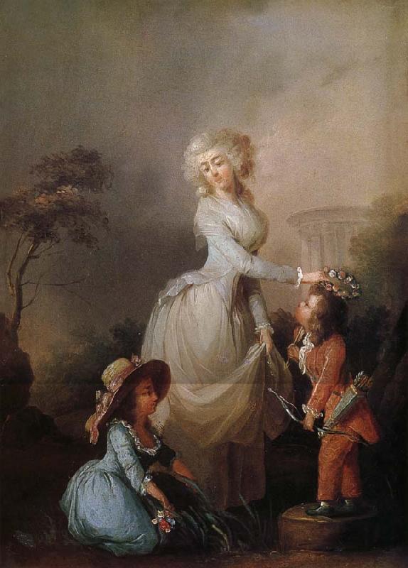 Louis-Leopold Boilly La Preference maternelle Sweden oil painting art